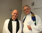 Pictured at the Ministry of Healing service in St Ann's Church Dublin are the Vicar of St Ann's, the Revd David Gillespie (left) and the Chairman of the Diocesan Ministry of Healing, the Revd Canon John Clarke. 