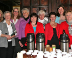 Mothers’ Union members prepare to serve tea at the inaugural Mums in May tea party in the Chapter Room of Christ Church Cathedral. 