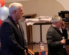 Ecumenical Bible Week co–chairs Dr Kieron O’Mahony and the Revd Ken Rue at Thinking Allowed in All Hallows College. 