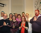 The Holy Show. Ordinands at the Church of Ireland Theological Institute showing their newly coloured hair which they got dyed for charity (Bishops' Appeal). 
