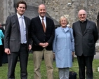 Descendents of Sir William Sullivan, brother of Fr John Sullivan, Hector and Peter Lloyd with Sandy Clarke and Fr Conor Harper SJ. Fr John Sullivan SJ was baptised in the Church of Ireland, later became a Jesuit and has been elevated to a venerable by the Pope.