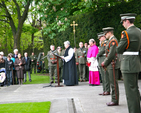 Archbishop Michael Jackson participates in the National 1916 Commemoration Service at Arbour Hill.