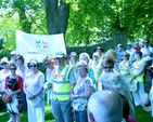 A large crowd took part in the ecumenical pilgrimage walk organised by the Roman Catholic Parishes of Saggart, Rathcoole, Brittas and Newcastle which visited their churches and commenced at St Finian’s Church of Ireland Church in Newcastle–Lyons on Sunday. 