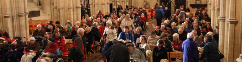 Attendees at Christ Church cathedral with their pets at the charity carol service in aid of Peata – Providing a Pet Therapy Service to caring institutions in Dublin.