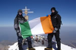 Graham Kinch and Ian Taylor on Mount Elbrus