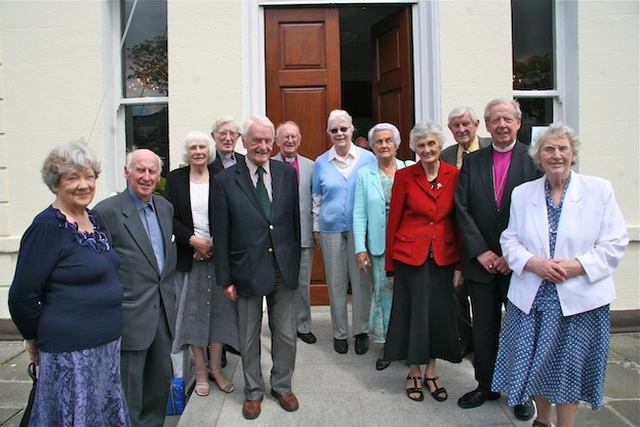 Clergy pictured with their wives and friends following a service in Christ Church Dun Laoghaire to celebrate the diamond jubilee of their ordination to the priesthood.