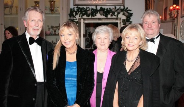 Des Campbell, Ann Bourke, Pat Paterson, Terry and Margaret Harmer at the recent ‘Bid to Save Christ Church’ Ball in Castle Durrow, Durrow, Co Laois.