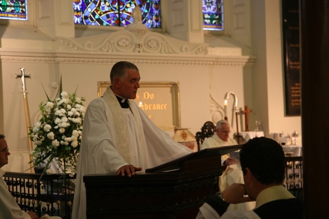 The Archdeacon of Dublin, the Venerable David Pierpoint, Preaching at the ordination of the Revd David MacDonnell to the priesthood in St Michan's Church, Dublin.