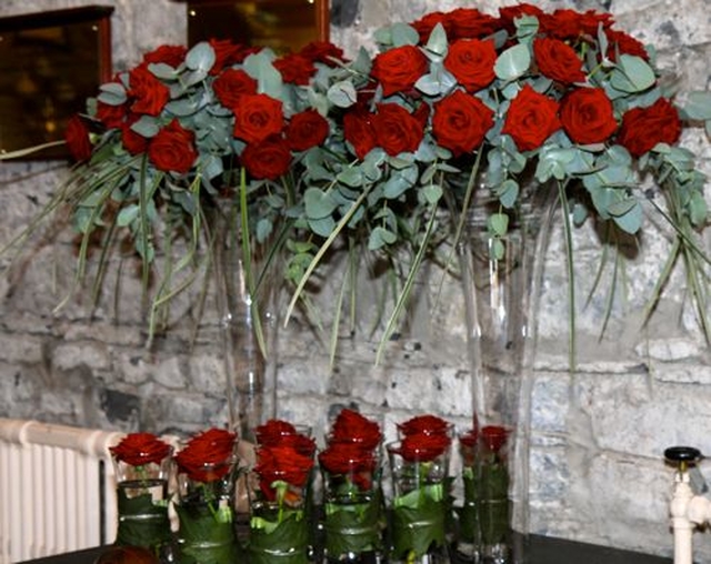 The flower arrangement representing ‘Confirmation’ in the ‘Circle of Life’ which was the theme of St Maelruain’s Flower Festival. The arrangement depicts the Holy Spirit coming down to the Confirmation candidates who are represented by the single roses. 