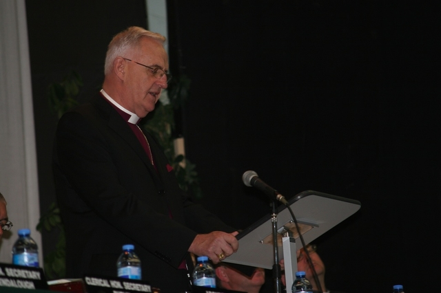 Archbishop Neill gives the Presidential Address at the 2010 Diocesan Synods of Dublin and Glendalough. 