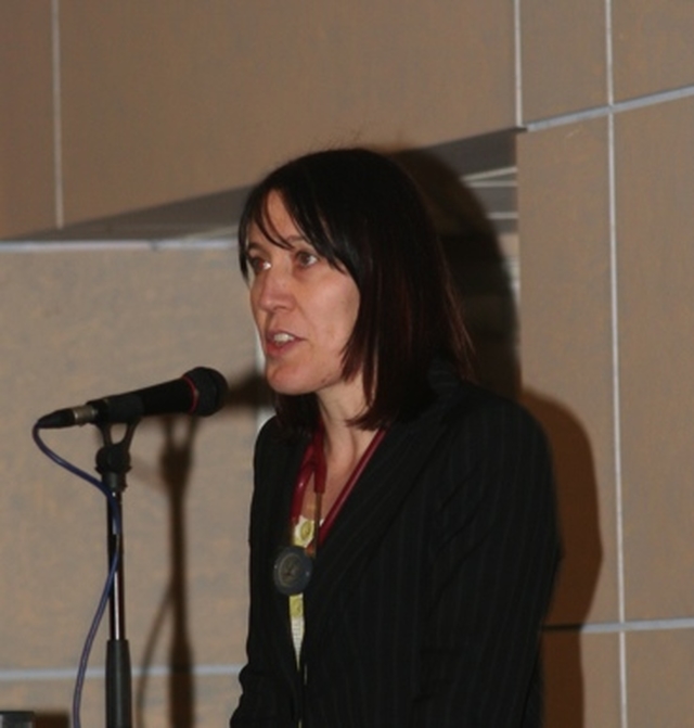 Dr Deirdre Ward, one of the two co-directors of the Centre for Cardiovascular risk in younger persons in Tallaght Hospital speaking at the Centre's official opening.