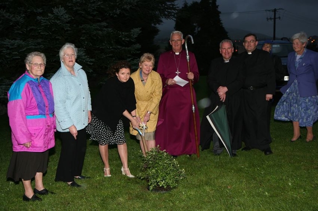 Pictured is the Tree planting outside St Saviour's Church, Arklow to mark the 100th Anniversary of the start of Mothers' Union in the parishes of Arklow, Inch and Kilbride.