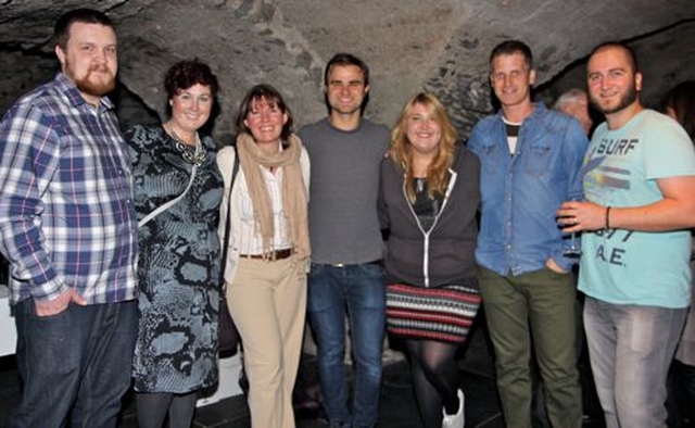 Group hug for Greg and Susie – Pictured in the Crypt of Christ Church Cathedral at the party for Greg Fromholz and Susie Keegan, former director and staff of 3Rock Youth, were Paul Keegan, Susie Keegan, Sharon Battye of Rathdown School, Steve Byford, Dee Kelly who was youth worker in Athy, Greg Fromholz who is now leading the Diocesan Ministry to Young Adults and Joseph Von Meding of Tiny Ark. 