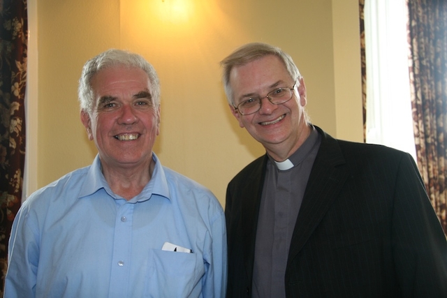 Fr Peter McVerry and Canon John Clarke, Rector of Wicklow.
