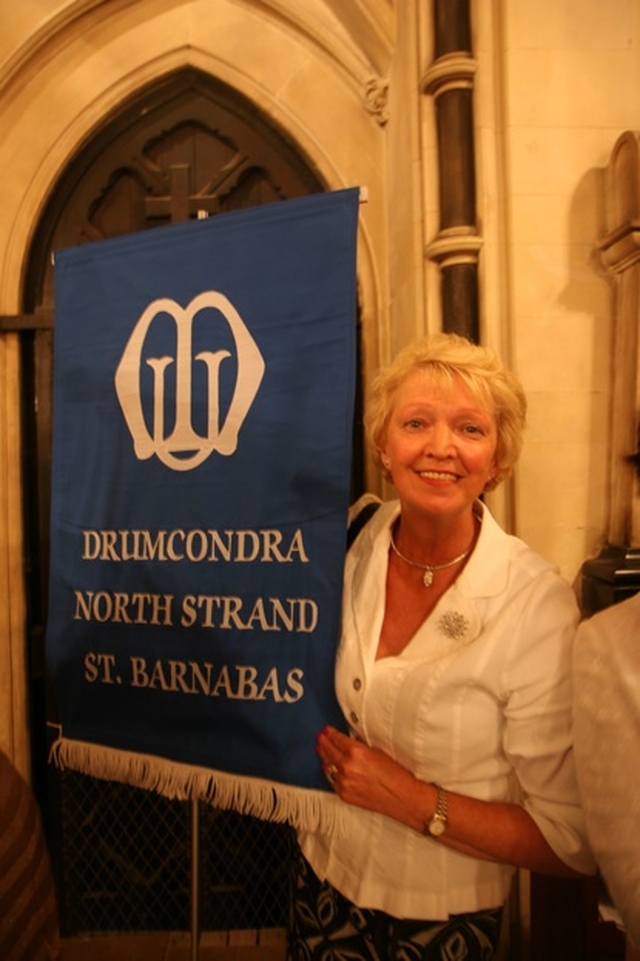 Edith Bourke from Duncondra and North Strand Mothers' Union branch at the Mothers' Union Diocesan Festival Eucharist in Christ Church Cathedral.