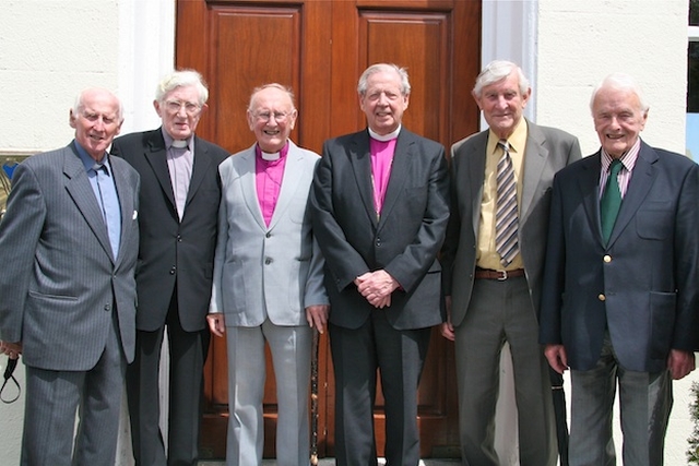 Clergy pictured following a service in Christ Church Dun Laoghaire to celebrate the diamond jubilee of their ordination to the priesthood. 