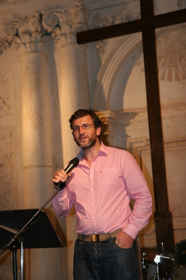 Greg Jones, a congregant of CORE, St Catherine’s Church, Dublin speaking on behalf of the congregation at the introduction of the new Minister in Charge of CORE, the Revd Craig Cooney.