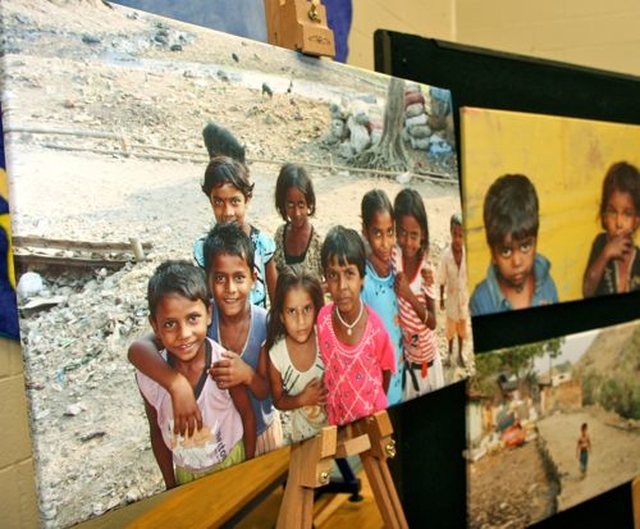 Pictures taken by Dr David Mulcahy during his visit to Calcutta with GOAL. The photographs were displayed in Blessington No 1 School to celebrate their fundraising efforts which resulted in a school in Calcutta being refurbished. 