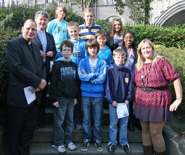 Children, Clergy & Staff from Drumcondra–North Strand NS at the Dublin & Glendalough Diocesan Primary Schools Servic