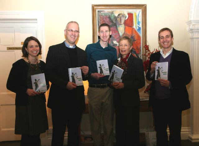 The Biblical Association for the Church of Ireland launched its 2012 Lent Course on Economic Justice in the Church of Ireland Theological Institute on February 8. Pictured are Dr Katie Heffelfinger, CITI director Revd Dr Maurice Elliot, Dr Jason Silverman, Revd Dr Virginia Kennerley and Revd Dr William Olhausen. The study is now available for free download and distribution. 