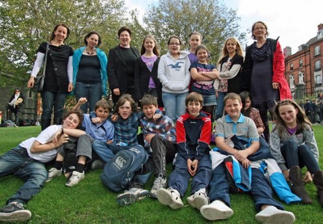 Children Parents Clergy & Staff from Celbridge NS at the Dublin & Glendalough Diocesan Primary Schools Service