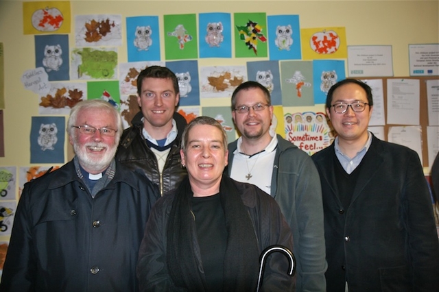 Pictured at the ecumenical Advent Walk of Light were the Revd Canon Neil McEndoo, Rector of Rathmines with Harold's Cross; Philip McKinley; Uta Raab, Dublin Council of Churches; Daniel Friedmann and K Hun Mok of the Dublin Korean Church. 