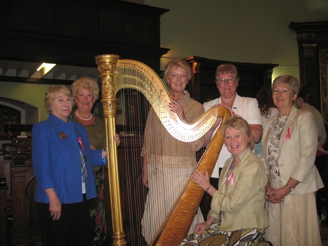 The Diocesan President of the Mothers' Union for Dublin and Glendalough, Ann Walsh (seated) with fellow members of the MU at the Not for Sale Sunday Service in St Ann's Dawson Street to highlight the trafficking of persons for sexual exploitation.