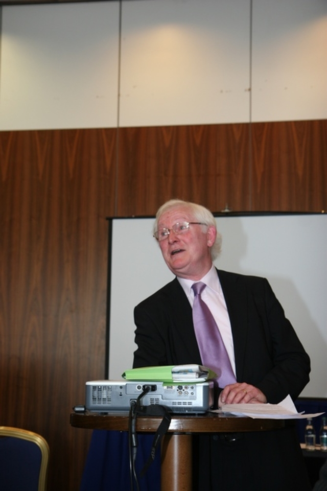 TV Presenter, Scriptwriter and Author Christy Kenneally speaking at the Patron's Day for National School Principals and Chairpersons of Boards of Management in Lucan.