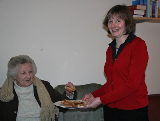 Edie Wheatley and Clodagh Jennings pictured enjoying ‘Coffee in the Cottage’ in Newcastle Rectory Cottage, Co. Wicklow.