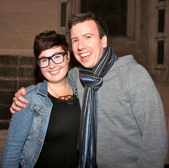 3Rock’s Susie Keane with Jamie Lyons at Essential in Christ Church Cathedral on December 8. 