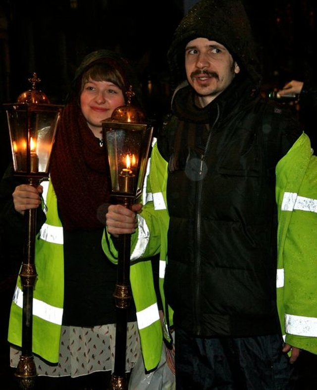 Participants in the 2012 Walk of Light which took place on Sunday November 25 visiting Adelaide Road Presbyterian Church, Mary Immaculate Refuge of Sinners, Rathmines and Holy Trinity Church, Rathmines. 