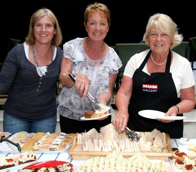 Sandra Dunne, Margaret Nevin and Jane Bradshaw ensured everyone was well fed in the tea room at Wicklow Parish Fete. 