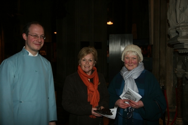 Pictured in St Patrick's Cathedral at a 