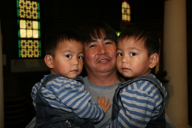 Father and Sons in St George and St Thomas on Racial Justice Sunday.