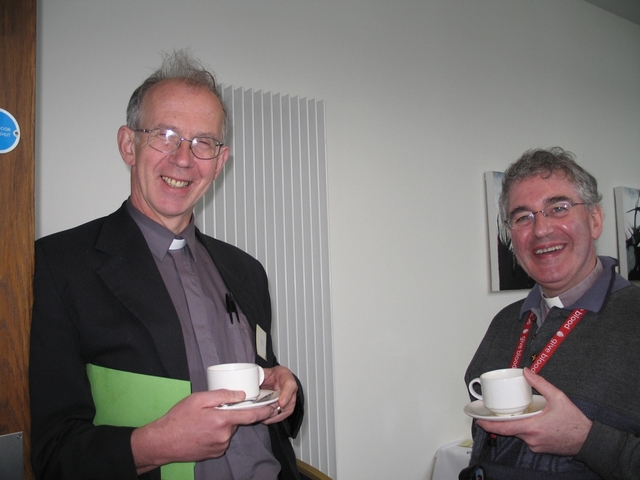 Pictured at the Patrons day for Primary School Principals are the Revd Kevin Brew, Rector of Howth (left) and the Revd Ted Ardis, Rector of Donnybrook and Irishtown.