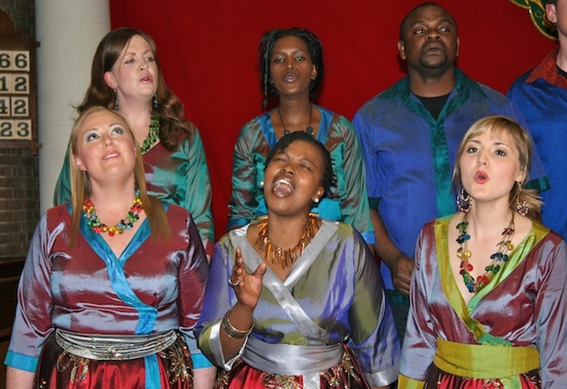 Members of the Discovery Gospel Choir performing in St George and St Thomas' Church, Cathal Brugha St, Dublin 1, at a special concert on Palm Sunday. The concert will be broadcast on Lyric FM at 12.30pm on Easter Monday, 25 April.