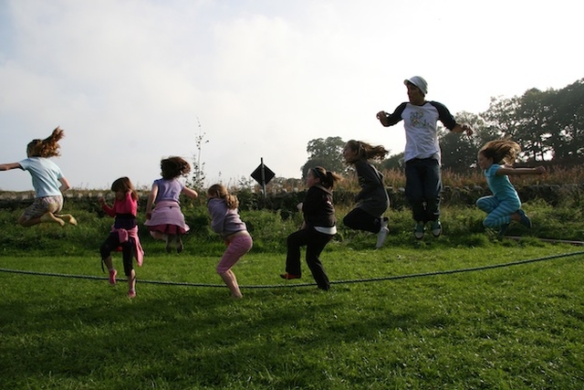 Skipping through the Family Fun Day, Enniskerry Youth Festival.
