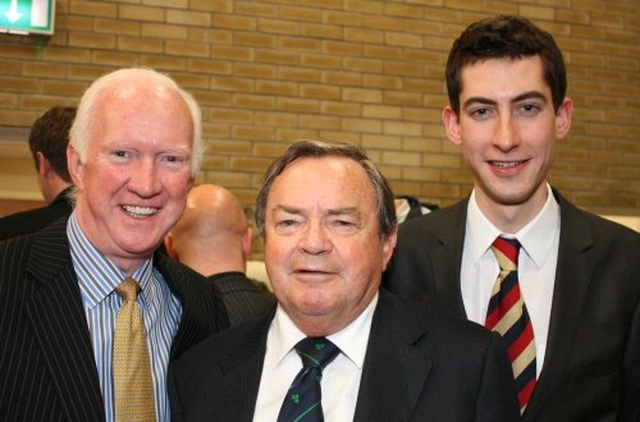 Tim Sheehy, Arthur Vincent and Conor Gannon at Songs of Praise at St Ann’s Church.