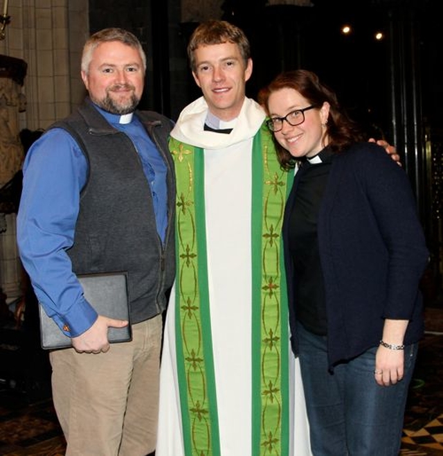 The Revd Alan Breen, the Revd Jack Kinkead and the Revd Abigail Sines who organised the first diocesan service to mark the inaugural Day of Prayer for Young People which was an all Ireland event coordinated by the Church of Ireland Youth Department. 