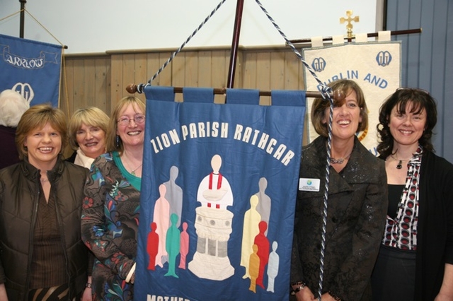 Pictured are the representatives of Zion Parish (Rathgar) members of the Mothers' Union at the commissioning of Joy Gordon as Diocesan Mothers' Union President, (left to right) Martina Lawlor, Emily Nevin, Sue Barber, Jennifer O' Regan and Margaret Anderson.