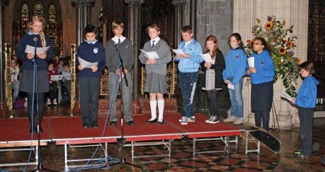 Prayer Readers at the Dublin & Glendalough Diocesan service for Primary Schools