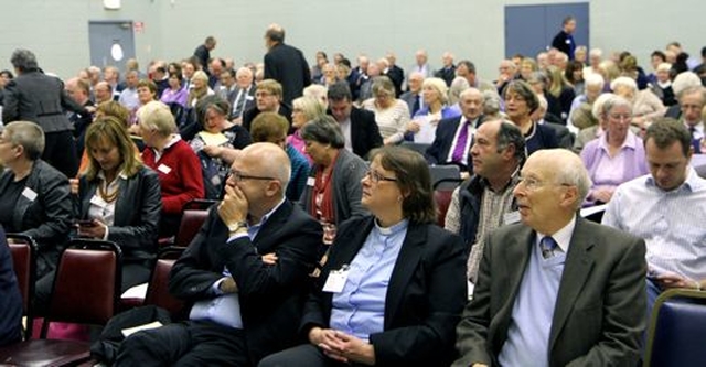 Members of Dublin and Glendalough Synods during the proceedings in Taney Parish Centre.