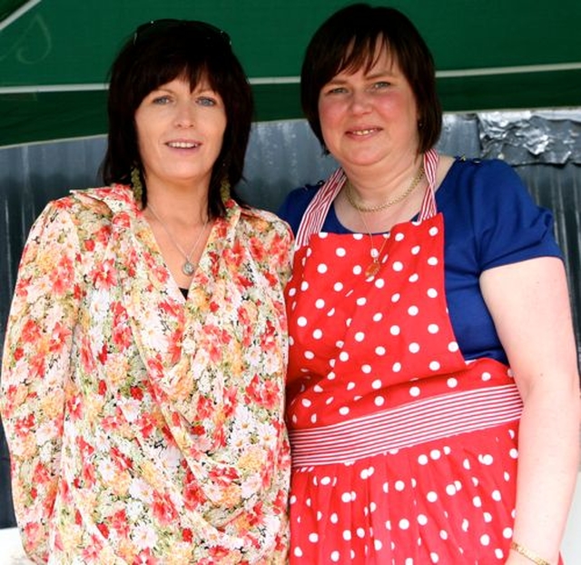 Carol and Myra Moody hard at work at Donoughmore Parish Fete.  