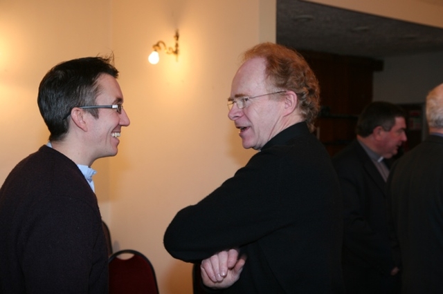 Pictured at an ecumenical get together for clergy of all denominations from the Diocese of Glendalough are the Revd Michael Anderson (left), Presbyterian Minister in Arklow and the Revd John Marchant, Curate in Powerscourt.