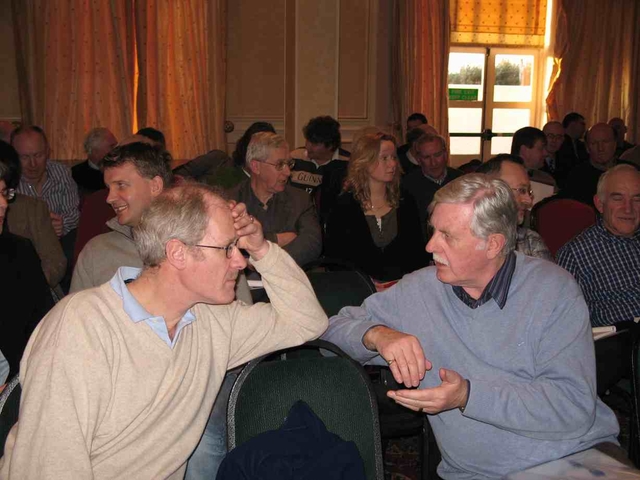 Speaking at the clergy conference in Sligo are the Revd Canon David Moynan, Rector of Kilternan and the Revd Ken Sherwood, Malahide Parish.