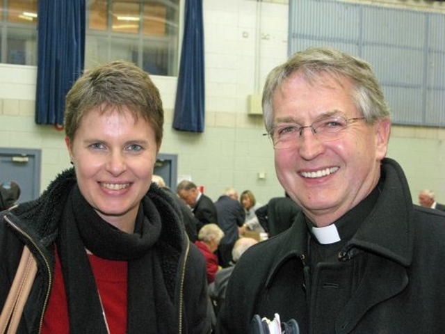 Caroline Senior of Rathmichael & Canon Fred Appelbe at the Synod