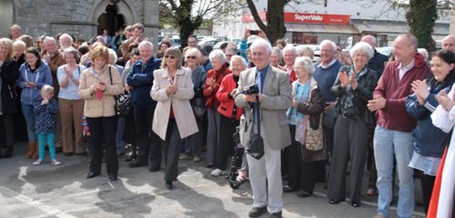 Some of the parishioners who attended the event marking the 150th anniversary of Kill O’ the Grange church. (Photo: Peter Rooke)