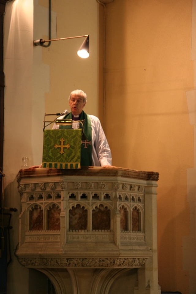 The Archbishop of Dublin, the Most Revd Dr Michael Jackson preaching at the Diocesan Mothers’ Union Service. 