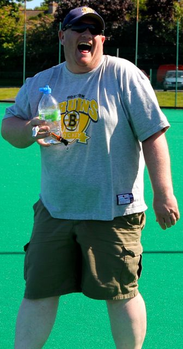 Umpire, David  Acheson, at the Diocesan Inter Parish Hockey Tournament in St Andrew’s College, Dublin, on June 9. 