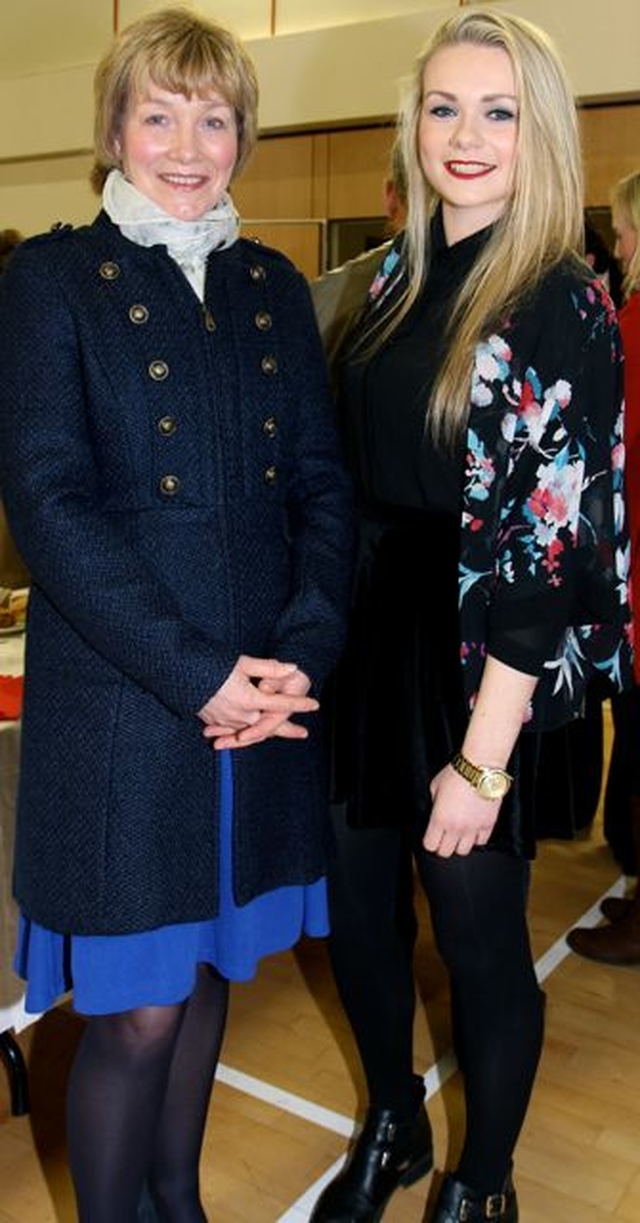 Hazel and Linda Condell in Athy Parish Centre following the Revd Olive Donohoe’s institution. 